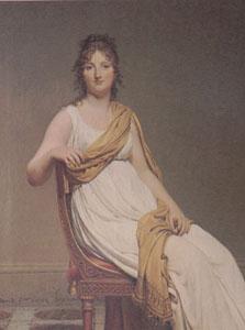 Jacques-Louis  David Madame de Verninac,nee Henriette Delacroix,Sister of Eugene Delacroix,date Anno Septimo (mk05) oil painting picture